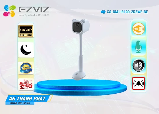 Lắp đặt camera tân phú Camera An Ninh  Wifi Ezviz CS-BM1-R100-2D2WF-Be Thiết kế Đẹp