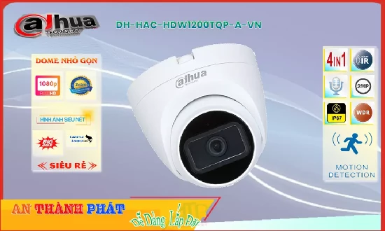 Lắp đặt camera tân phú Camera  Dahua Chức Năng Cao Cấp DH-HAC-HDW1200TQP-A-VN