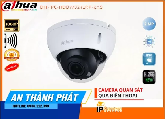 Lắp đặt camera tân phú Camera  Dahua DH-IPC-HDBW3241RP-ZAS ✓