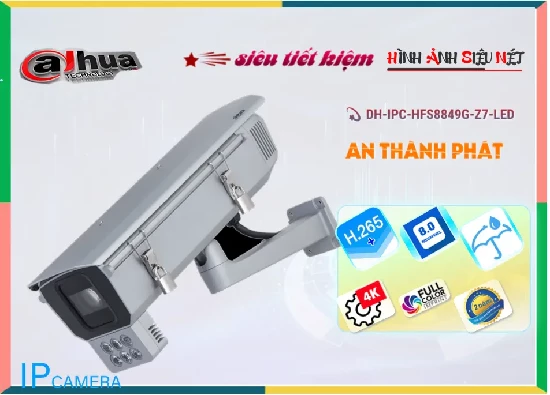Lắp đặt camera tân phú DH-IPC-HFS8849G-Z7-LED Camera Sắc Nét  Dahua
