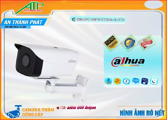 Lắp đặt camera tân phú DH-IPC-HFW1230A-A-VN Camera  Dahua Thiết kế Đẹp