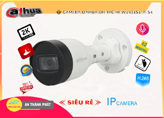Lắp đặt camera tân phú DH-IPC-HFW1431S1-A-S4 Camera An Ninh Tiết Kiệm