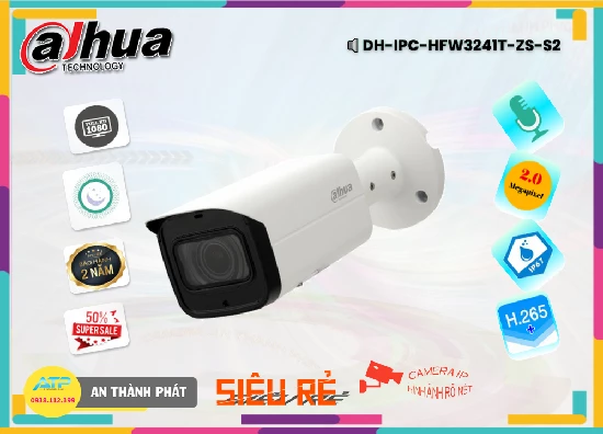 Lắp đặt camera tân phú Camera DH-IPC-HFW3241T-ZS-S2 Giá rẻ