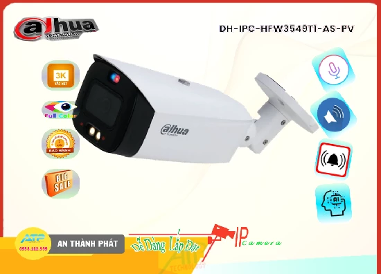 Lắp đặt camera tân phú ✔ DH-IPC-HFW3549T1-AS-PV  Dahua Công Nghệ Mới