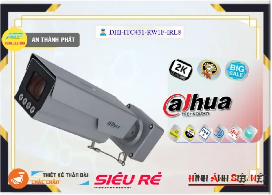 Lắp đặt camera tân phú DHI-ITC431-RW1F-IRL8  Dahua Thiết kế Đẹp