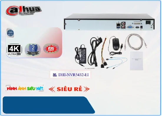 Lắp đặt camera tân phú DHI-NVR5432-EI  Dahua Giá rẻ