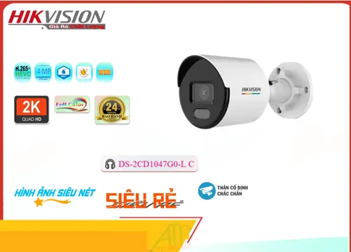 Lắp đặt camera tân phú DS-2CD1047G0-LC  Hikvision Giá rẻ