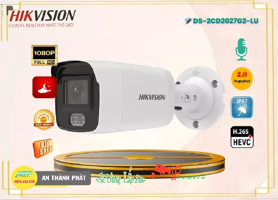 Lắp đặt camera tân phú Camera An Ninh  Hikvision DS-2CD2027G2-LU Hình Ảnh Đẹp ۞ 