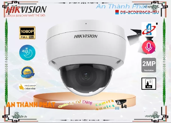 Lắp đặt camera tân phú Hikvision DS-2CD2126G2-ISU Tiết Kiệm