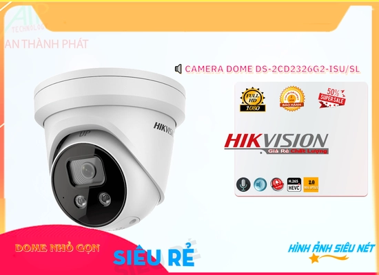 Lắp đặt camera tân phú Camera DS-2CD2326G2-ISU/SL Hikvision