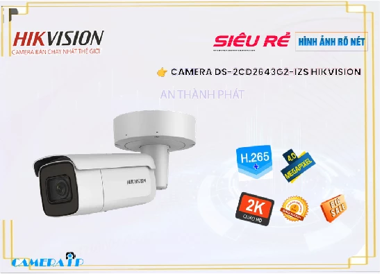 Lắp đặt camera tân phú DS-2CD2643G2-IZS Camera An Ninh Hikvision