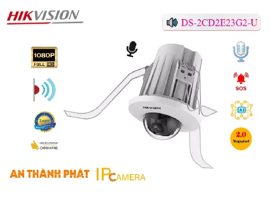 Lắp đặt camera tân phú Camera DS-2CD2E23G2-U  Hikvision
