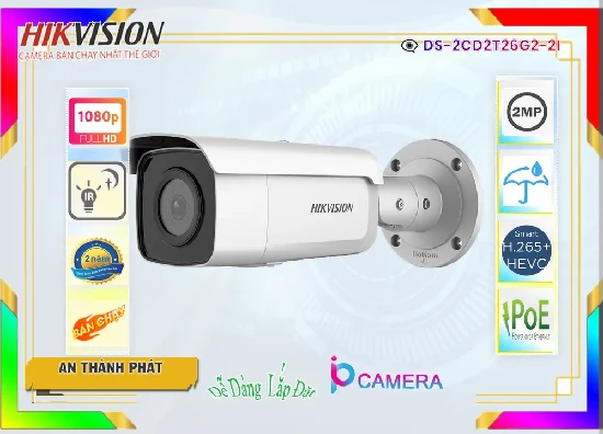 Lắp đặt camera tân phú Camera DS-2CD2T26G2-2I Thiết kế Đẹp