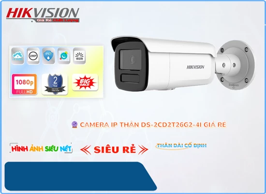 Lắp đặt camera tân phú DS-2CD2T26G2-4I Camera  Hikvision Chất Lượng