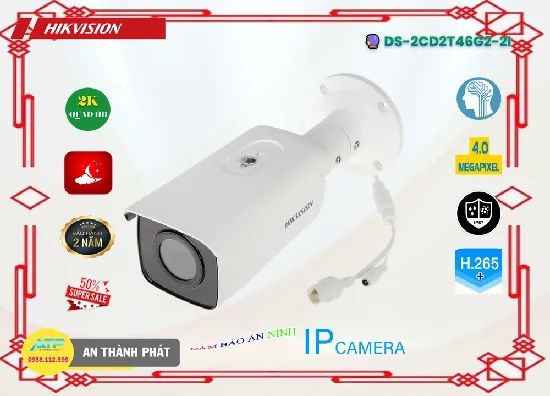 Lắp đặt camera tân phú DS-2CD2T46G2-2I Camera  Hikvision Giá rẻ