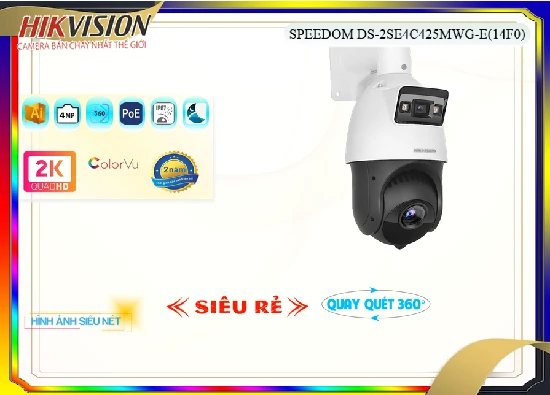 Lắp đặt camera tân phú Camera  Hikvision Mẫu Đẹp DS-2SE4C425MWG-E(14F0)