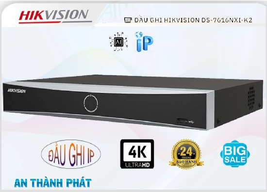 Lắp đặt camera tân phú DS-7616NXI-K2  Hikvision Thiết kế Đẹp