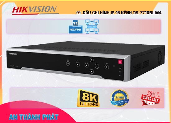 Lắp đặt camera tân phú Đầu Thu KTS  Hikvision DS-7716NI-M4 Hình Ảnh Đẹp