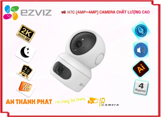 Lắp đặt camera tân phú Camera Wifi Ezviz H7C (4MP+4MP)
