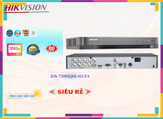 Lắp đặt camera tân phú IDS-7208HQHI-M1/FA  Hikvision Tiết Kiệm