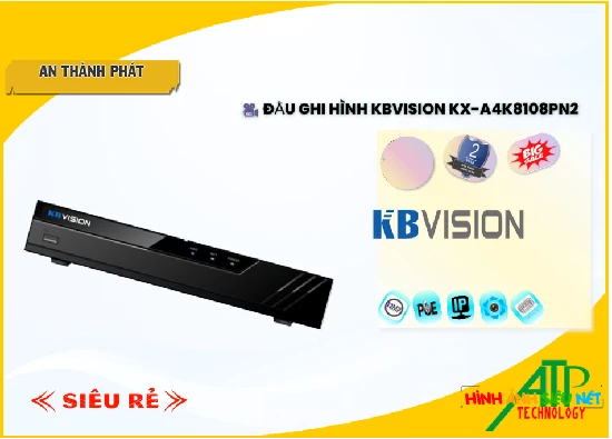 Lắp đặt camera tân phú KX-A4K8108PN2 Đầu ghi Camera  KBvision Mẫu Đẹp