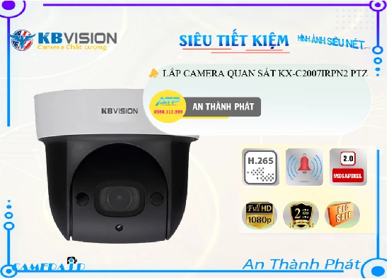 Lắp đặt camera tân phú Camera KX-C2007IRPN2  KBvision Thiết kế Đẹp