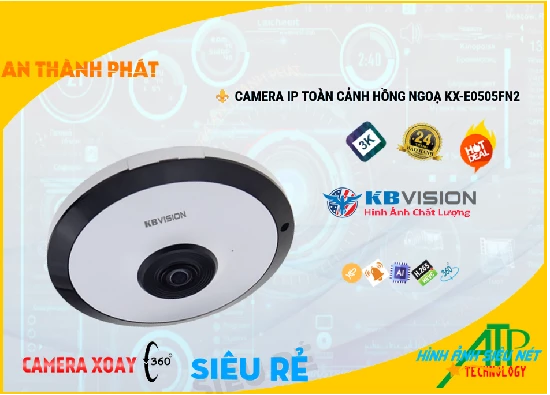 Lắp đặt camera tân phú KBvision KX-E0505FN2 Thiết kế Đẹp