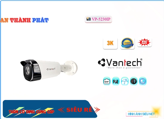 Lắp đặt camera tân phú VanTech VP-5230IP Hình Ảnh Đẹp