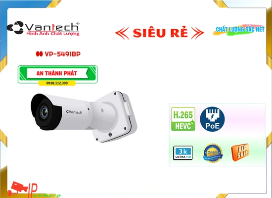 Lắp đặt camera tân phú Camera Giá Rẻ VanTech VP-5491BP Cấp Nguồ Qua Dây Mạng Giá tốt