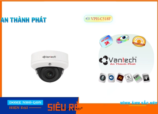 Lắp đặt camera tân phú Camera Giá Rẻ VanTech VPH-C518F HD IP Giá tốt