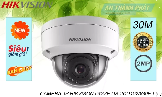 Lắp đặt camera tân phú DS-2CD1123G0E-I(L)  Hikvision Giá rẻ