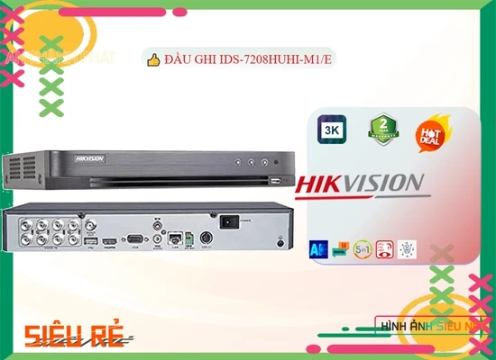 Lắp đặt camera tân phú Đầu Ghi Camera Hikvision iDS-7208HUHI-M1/E Tiết Kiệm