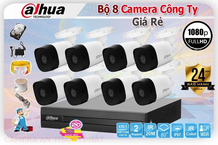 Bộ 8 Camera Quan Sát Công Ty Giá Rẻ, một hàng: 
 Camera giám sát công ty giá rẻ
 Camera an ninh công ty giá rẻ
 Bộ 8