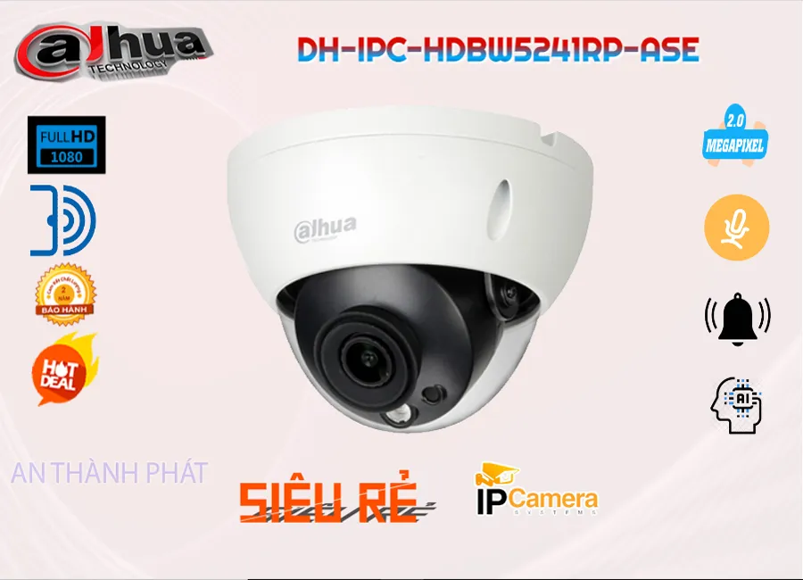 Camera IP Dahua DH-IPC-HDBW5241RP-ASE,DH-IPC-HDBW5241RP-ASE Giá rẻ,DH-IPC-HDBW5241RP-ASE Giá Thấp Nhất,Chất Lượng