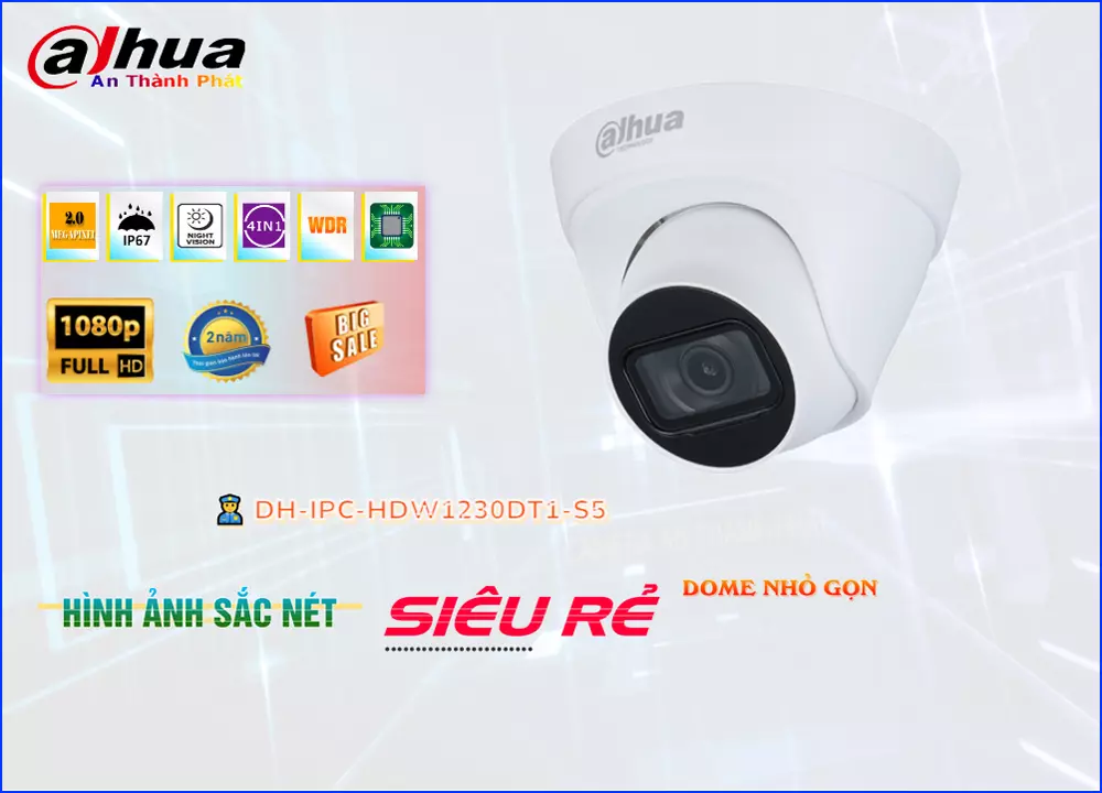 Camera IP dahua DH,IPC,HDW1230DT1,S5,DH IPC HDW1230DT1 S5,Giá Bán DH,IPC,HDW1230DT1,S5 sắc nét Dahua