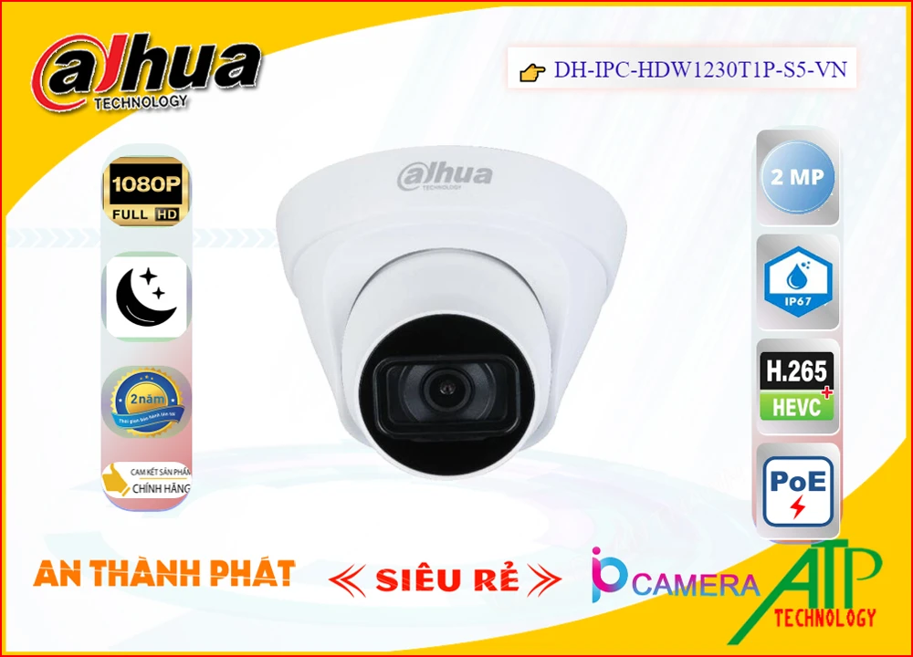 Camera DH,IPC,HDW1230T1P,S5,VN,DH IPC HDW1230T1P S5 VN,Giá Bán DH,IPC,HDW1230T1P,S5,VN sắc nét Dahua