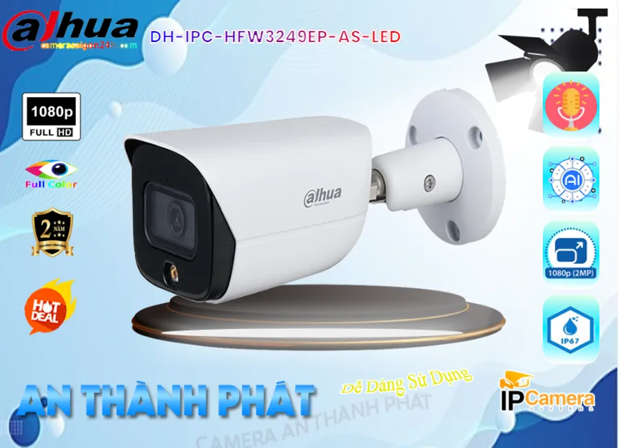 Camera IP Dahua DH-IPC-HFW3249EP-AS-LED,thông số DH-IPC-HFW3249EP-AS-LED,DH-IPC-HFW3249EP-AS-LED Giá rẻ,DH IPC