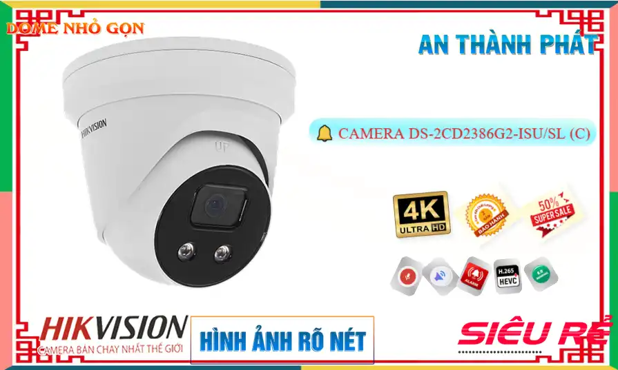 Camera Hikvision DS-2CD2386G2-ISU/SL(C),Giá DS-2CD2386G2-ISU/SL(C),DS-2CD2386G2-ISU/SL(C) Giá Khuyến Mãi,bán