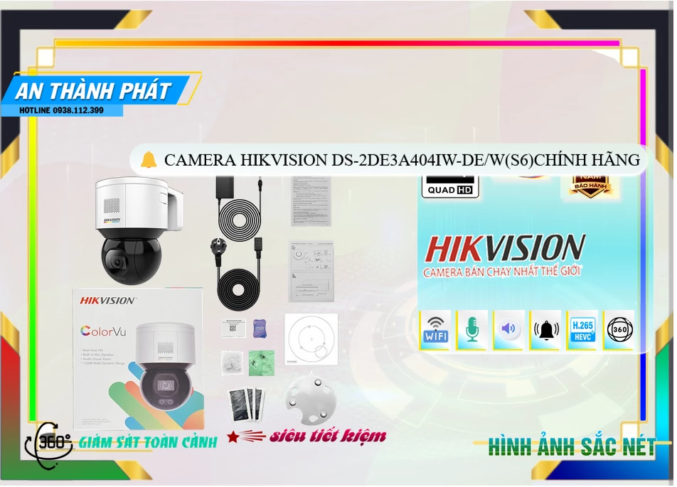 Camera Hikvision DS-2DE3A404IW-DE/W(S6),Giá DS-2DE3A404IW-DE/W(S6),DS-2DE3A404IW-DE/W(S6) Giá Khuyến Mãi,bán