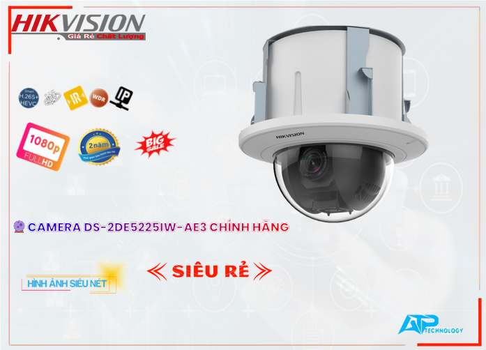 DS 2DE5225IW AE3,DS-2DE5225IW-AE3 Camera SpeedDome Hikvision Chất Lượng,Chất Lượng DS-2DE5225IW-AE3,Giá Cấp Nguồ Qua