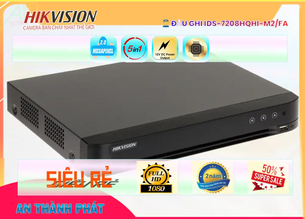 Đầu ghi Hikvision IDS-7208HQHI-M2/FA Tiết Kiệm,Giá IDS-7208HQHI-M2/FA,phân phối