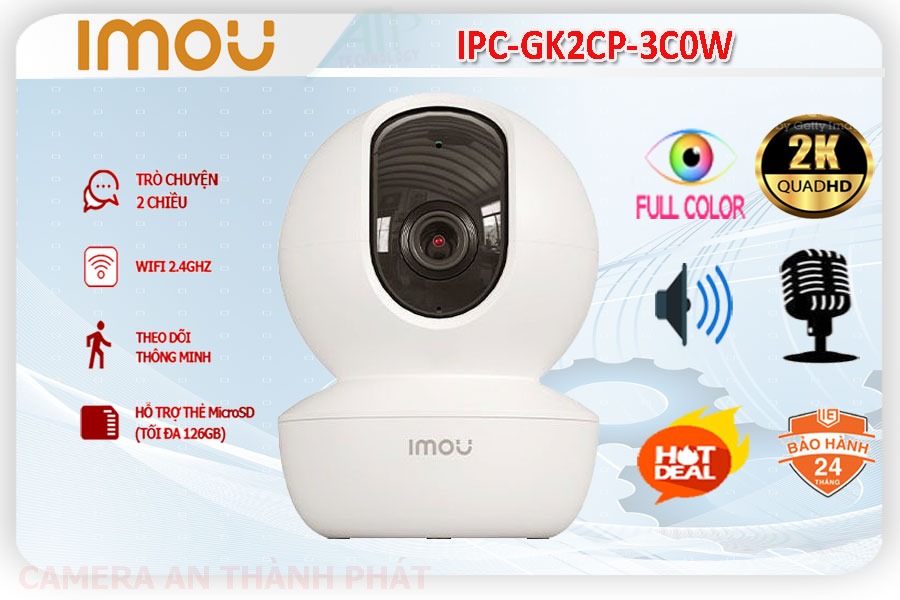 Camera Wifi IPC GK2CP 3C0W Imou,thông số IPC-GK2CP-3C0W, Ip Sắc Nét IPC-GK2CP-3C0W Giá rẻ,IPC GK2CP 3C0W,Chất Lượng