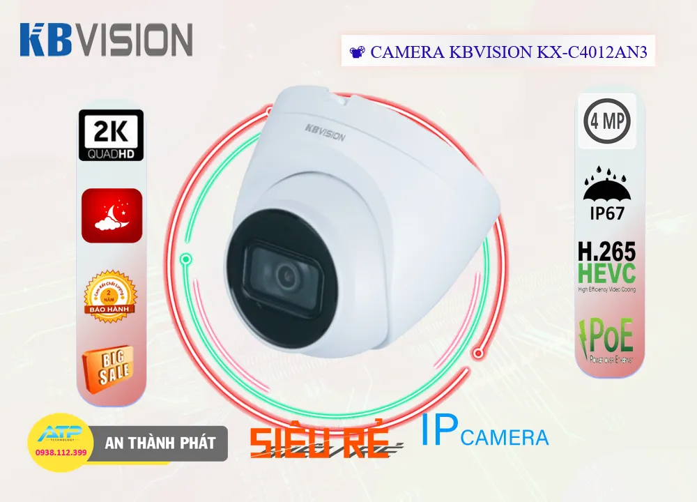Camera IP Kbvision KX-C4012AN3,Giá KX-C4012AN3,phân phối KX-C4012AN3,KX-C4012AN3Bán Giá Rẻ,KX-C4012AN3 Giá Thấp
