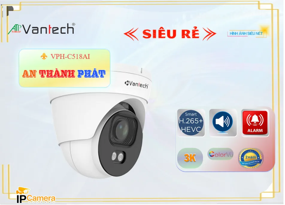 Camera VanTech VPH-C518AI,VPH-C518AI Giá rẻ,VPH-C518AI Giá Thấp Nhất,Chất Lượng VPH-C518AI,VPH-C518AI Công Nghệ
