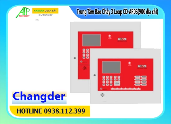 Lắp đặt camera Trung Tâm Báo Cháy 3 Loop CD-AR03(900 địa chỉ)