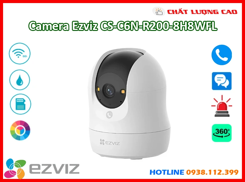 Lắp đặt camera Camera Ezviz CS-C6N-R200-8H8WFL