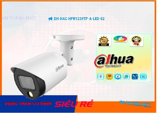 Lắp đặt camera tân phú DH-HAC-HFW1239TP-A-LED-S2 Camera Tiết Kiệm  Dahua