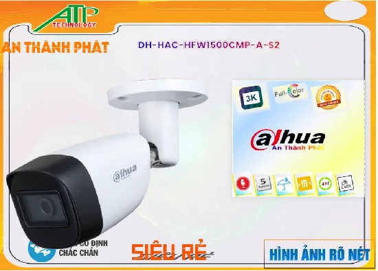 Lắp đặt camera tân phú DH-HAC-HFW1500CMP-A-S2 Camera Sắt Nét  Dahua ✅