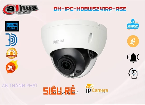Lắp đặt camera tân phú Camera IP Dahua DH-IPC-HDBW5241RP-ASE