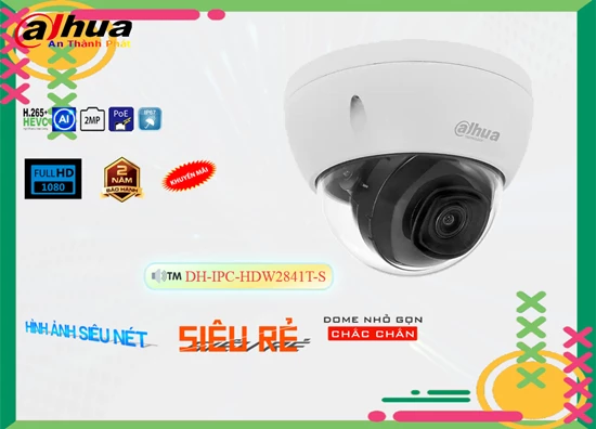 Lắp đặt camera tân phú Camera An Ninh  Dahua DH-IPC-HDW2841T-S Thiết kế Đẹp